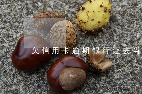 欠信用卡逾期银行让去当面协商