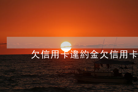 欠信用卡違約金(欠信用卡違約金怎么算)