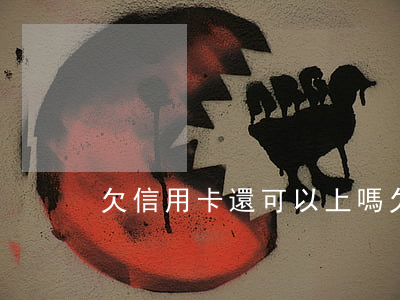 欠信用卡還可以上嗎(欠信用卡還可以貸款嗎)