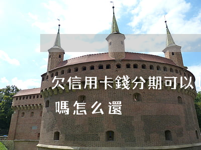 欠信用卡錢分期可以嗎(欠信用卡錢分期可以嗎怎么還)