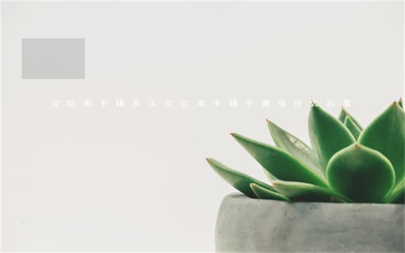 欠信用卡錢多久(欠信用卡錢不還有什么后果)