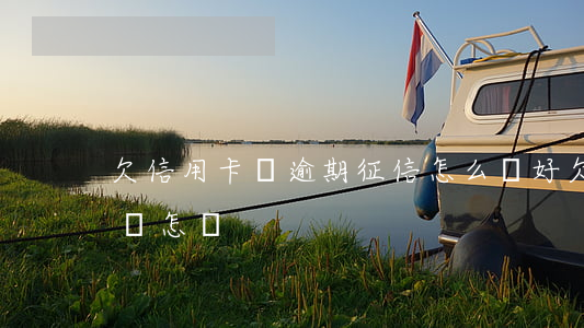 欠信用卡錢逾期征信怎么變好(欠信用卡逾期會怎樣)