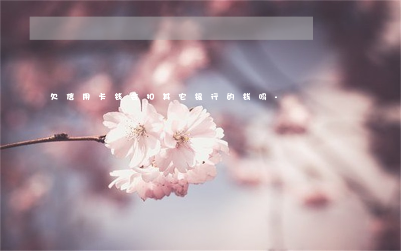 欠信用卡钱会扣其它银行的钱吗-