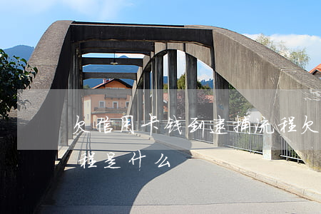 欠信用卡钱到逮捕流程(欠信用卡钱到逮捕流程是什么)