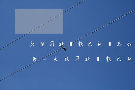 欠信用社貸款已起訴怎么協(xié)商還款-欠信用社貸款已起訴怎么協(xié)商還款