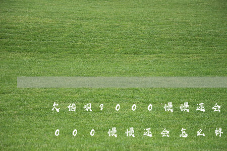 欠借呗9000慢慢还会怎么样-欠借呗9000慢慢还会怎么样吗