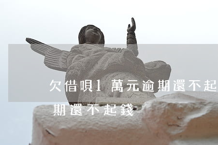 欠借唄1萬元逾期還不起錢(欠借唄1萬元逾期還不起錢)