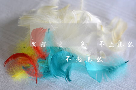 欠借唄2萬多還不上怎么辦(借唄欠款兩萬多暫時還不起怎么辦)