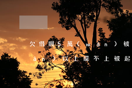 欠借唄5萬(wàn)被起訴(借唄五萬(wàn)以上還不上被起訴)