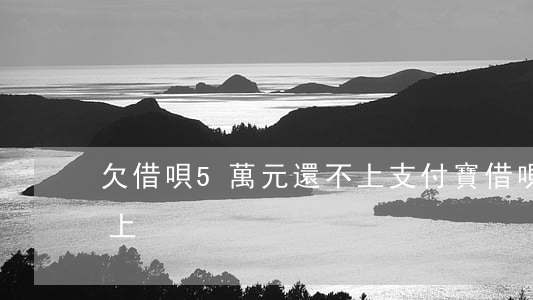 欠借唄5萬元還不上(支付寶借唄欠5萬還不上)