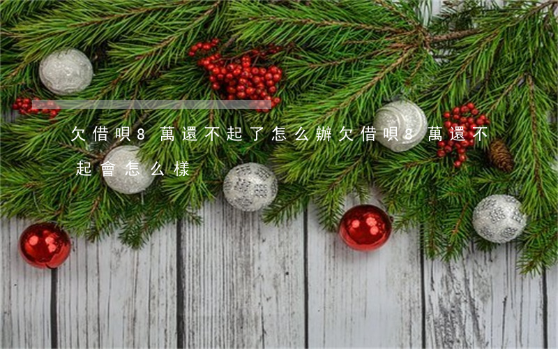 欠借唄8萬還不起了怎么辦(欠借唄8萬還不起會怎么樣)