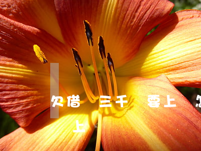 欠借唄三千說要上門怎么處理(欠借唄一千多會上門嗎)