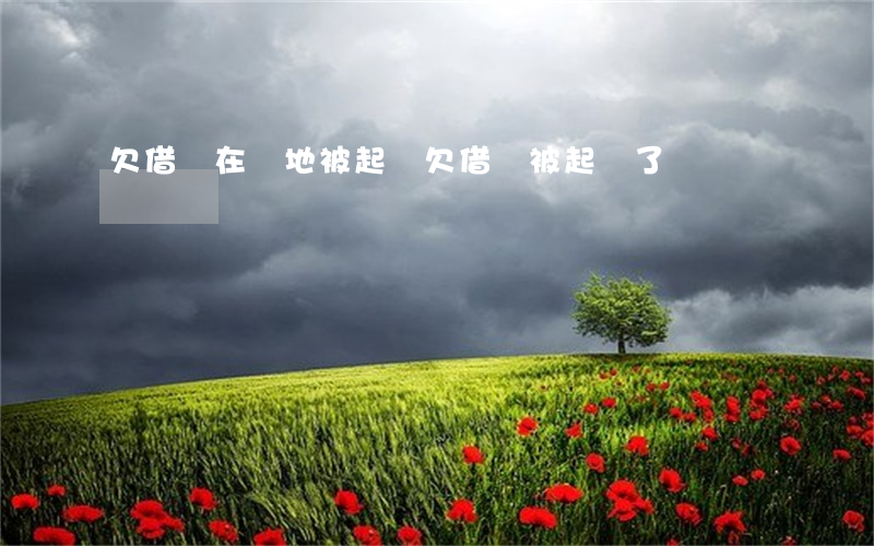 欠借唄在異地被起訴(欠借唄被起訴了)