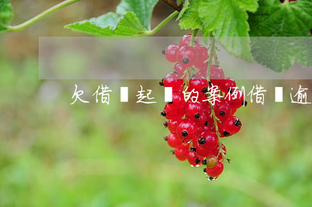 欠借唄起訴的案例(借唄逾期起訴案例哪里有)