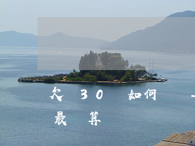 欠債30萬如何還債-欠債30萬如何還債最劃算