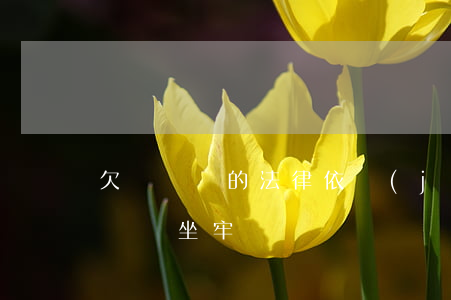 欠債還錢的法律依據(jù)有哪些（欠債不還會坐牢嗎）