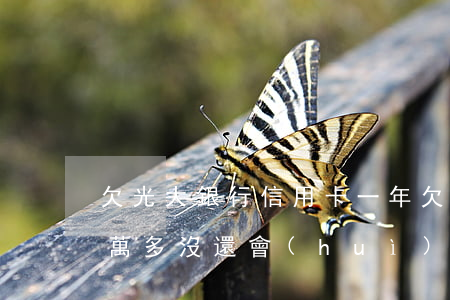 欠光大銀行信用卡一年(欠光大銀行信用卡一萬多沒還會(huì)怎么樣)
