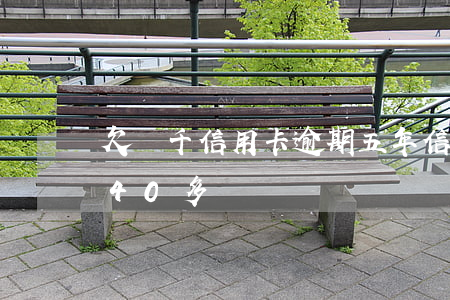 欠兩千信用卡逾期五年（信用卡逾期5年欠款40多萬）