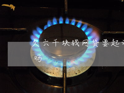欠六千块钱网贷要起诉(网贷欠六千多会起诉吗?)