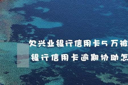 欠兴业银行信用卡5万被起诉如何协商（兴业银行信用卡逾期协助怎么处理）
