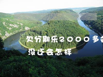 欠分期乐2000多会怎样(分期乐2000没还会怎样)