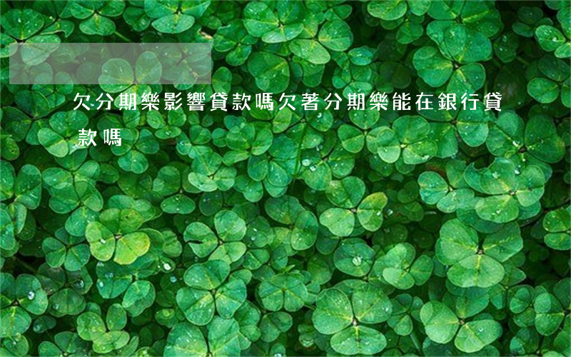 欠分期樂影響貸款嗎(欠著分期樂能在銀行貸款嗎)