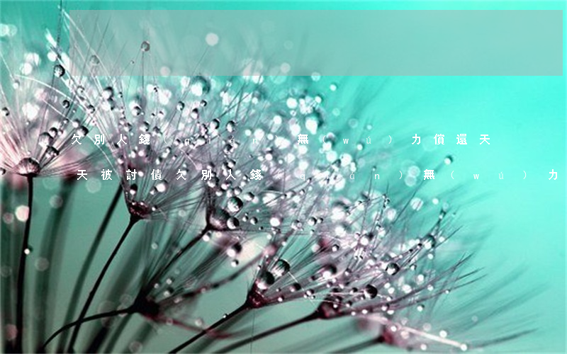 欠別人錢(qián)無(wú)力償還天天被討債(欠別人錢(qián)無(wú)力償還天天被討債怎么辦)