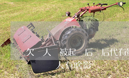 欠別人錢被起訴后對后代有影響嗎(欠款被起訴對個人有啥影響嗎)