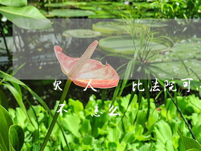 欠別人錢還比法院可以嗎(被法院判欠別人錢不還怎么辦)