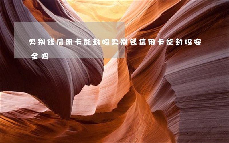 欠别钱信用卡能封吗(欠别钱信用卡能封吗安全吗)