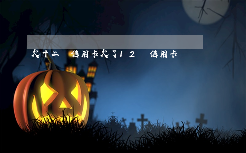 欠十二萬信用卡(欠了12萬信用卡)