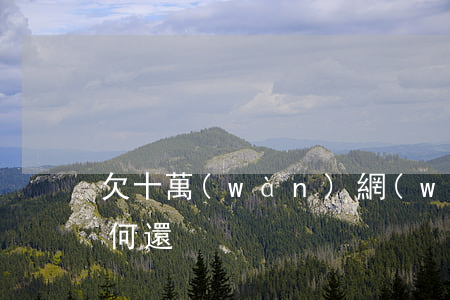欠十萬(wàn)網(wǎng)貸一年如何還