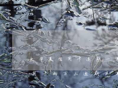 欠华夏信用卡逾期一年怎么办 欠华夏银行信用卡两万三,逾期半年了,会做牢吗