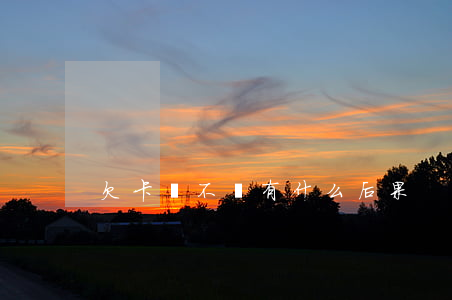 欠卡貸不還有什么后果