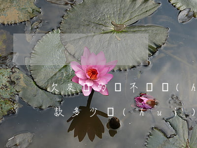 欠及貸的錢不還會(huì)坐牢嗎(貸款欠款多少會(huì)坐牢)