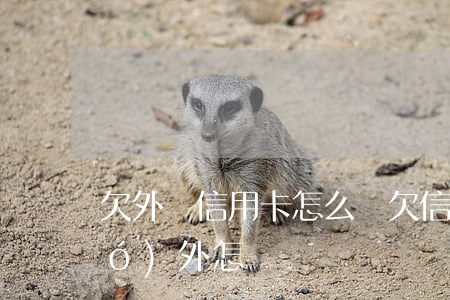 欠外債信用卡怎么辦(欠信用卡錢跑國(guó)外怎樣)