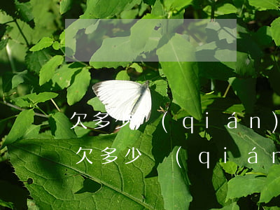 欠多少錢(qián)算負(fù)債高-欠多少錢(qián)是負(fù)債過(guò)高