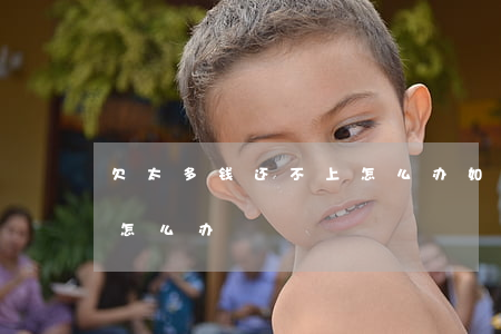 欠太多钱还不上怎么办(如果欠款太多还不上怎么办)