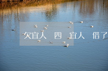 欠宜人貸四萬(宜人貸借了4萬還6萬7合法嗎)