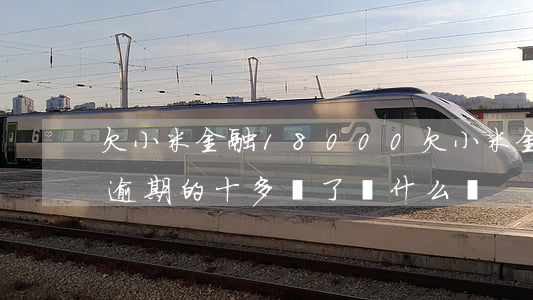 欠小米金融18000(欠小米金融五萬多,連逾期的十多萬了會什么樣)