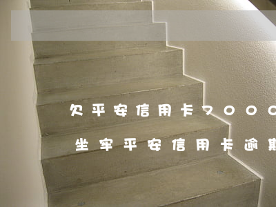欠平安信用卡7000多,说准备报警立案要坐牢（平安信用卡逾期七万多）