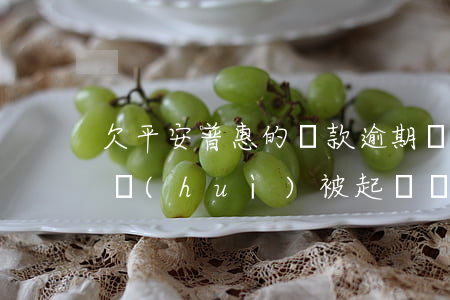 欠平安普惠的貸款逾期沒(méi)還真的會(huì)被起訴嗎-欠平安普惠的貸款逾期沒(méi)還真的會(huì)被起訴嗎