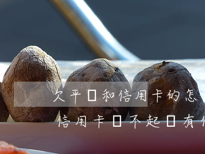 欠平臺和信用卡的怎么還款更合理-平臺和信用卡還不起會有什么后果