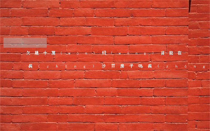 欠幾十萬(wàn)網(wǎng)貸能在長(zhǎng)沙買房子嗎(長(zhǎng)沙有網(wǎng)貸還能申請(qǐng)房貸嗎)