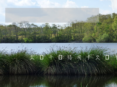 欠幾千塊信用卡 欠幾千塊信用卡