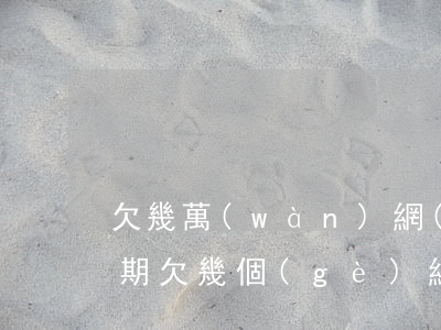 欠幾萬(wàn)網(wǎng)貸面臨逾期(欠幾個(gè)網(wǎng)貸逾期了怎么辦)