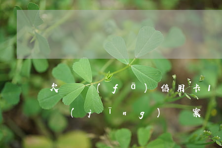 欠廣發(fā)信用卡10萬逾期5年說已經(jīng)報案處理我該怎么辦（欠廣發(fā)信用卡二萬多逾期三個）