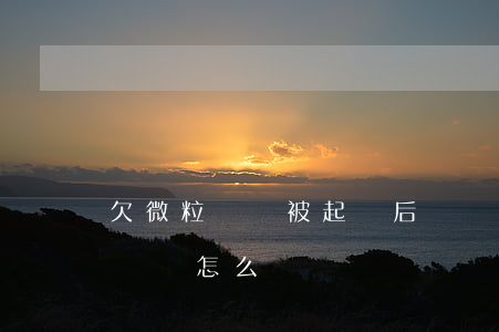 欠微粒貸錢被起訴后沒錢還怎么(微粒貸欠款沒還怎么辦)