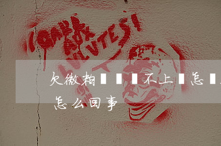 欠微粒貸錢還不上會怎辦(微粒貸不能還款是怎么回事)