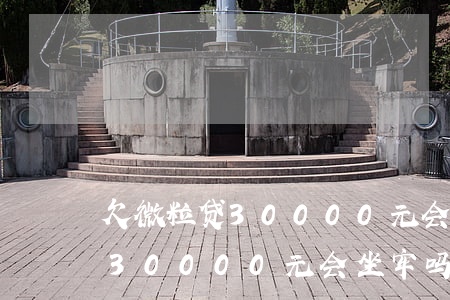 欠微粒贷30000元会坐牢吗-欠微粒贷30000元会坐牢吗知乎